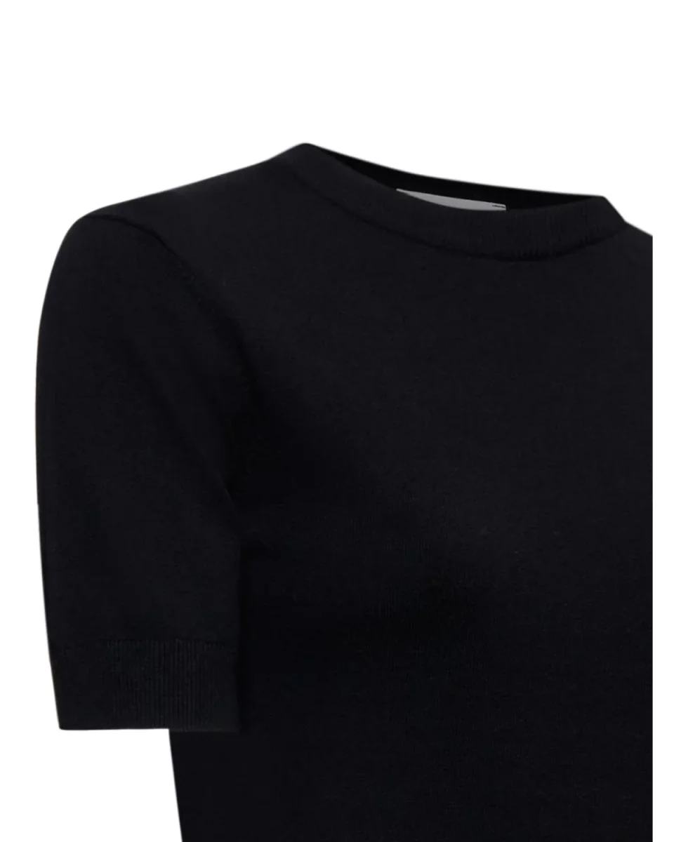 Maglia girocollo a mezze maniche con logo - immagine 4