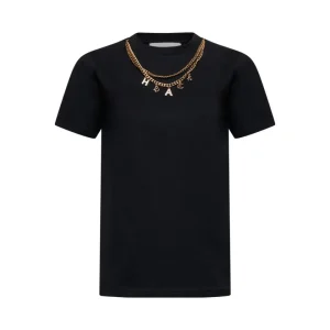 T-shirt con collana decorativa