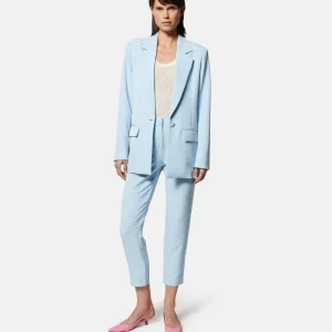 Tailleur con blazer e pantaloni cropped