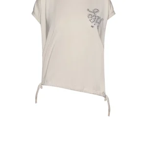 Top con dettaglio iconico e design asimmetrico