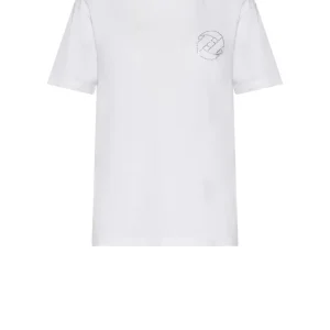 T-shirt con simbolo iconico e design minimal