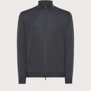 Maglioncino collo alto e zip frontale