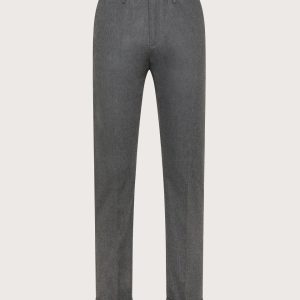 Pantalone chino in flanella cardata mono-stretch