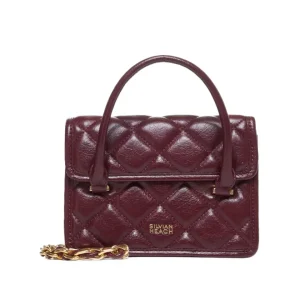 Borsa trapuntata con manico e catena