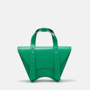 Mini borsa strutturata con dettagli metallici