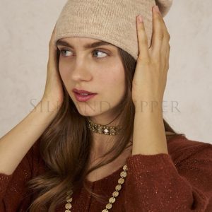 Cappello in maglia Beige – Beanie hat